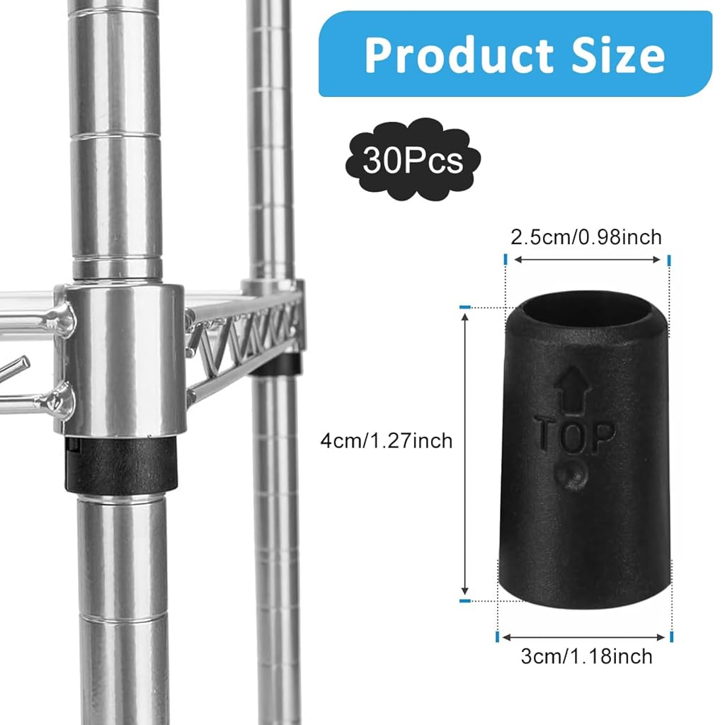 HASTHIP 30Pcs Pipe Clips Pipe Fastening Holders Wire Shelving Shelf Lock Clips Snap On Pipe Clips HASTHIP 30Pcs Pipe Clips Pipe Fastening Holders Wire Shelving Shelf Lock Clips Snap On Pipe Clips